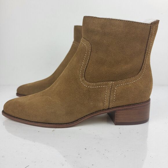 Cole Haan Naia Women's Booties Pointed Toe Block Heel Brown Size 7.5 US - Picture 2 of 10